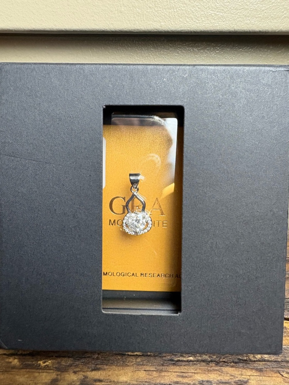 MOISSANITE necklace pendant 925 - Picture 3 of 8